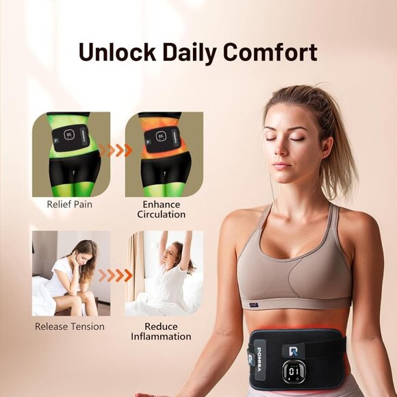 Red Light Therapy Pad 660nm & 850nm Infrared Belt for Back Neck Knee Feet NEW - Picture 5 of 8